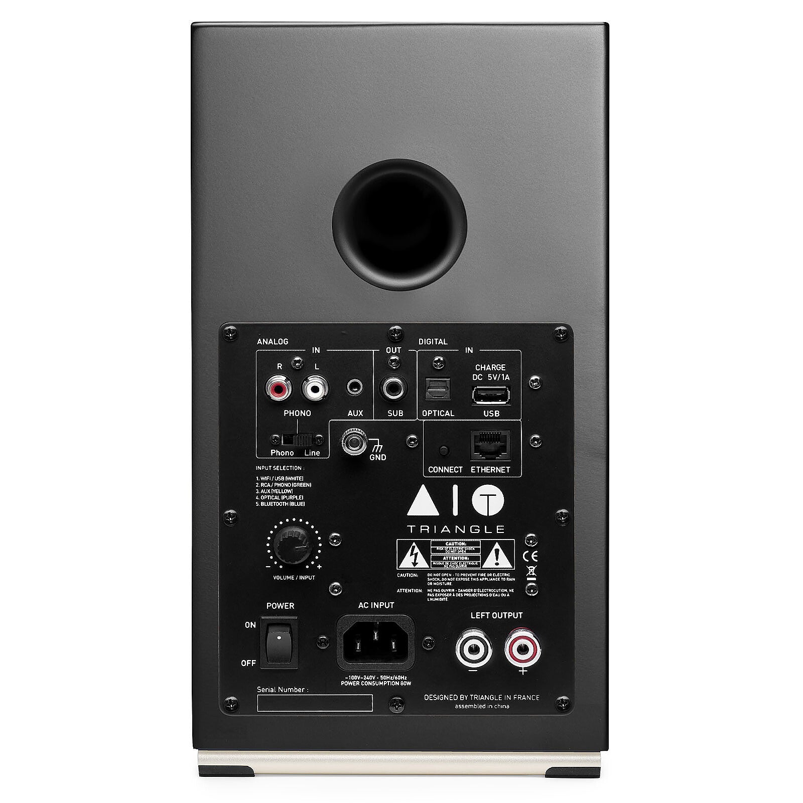 TRIANGLE - AIO Twin - Wireless WiFi & Bluetooth Speakers(Pair, Graphite Black)